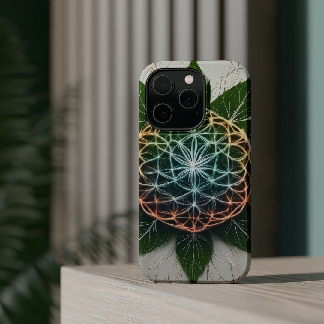 Vibrant Geometric Botanical - MagSafe Tough Case