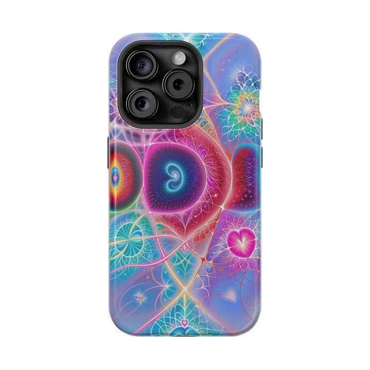 Vibrant Fractal Blossoms - MagSafe Tough Case