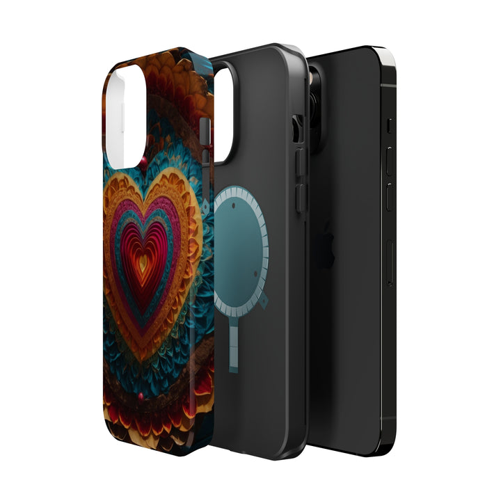 Vibrant Heart Mandala - MagSafe Tough Case