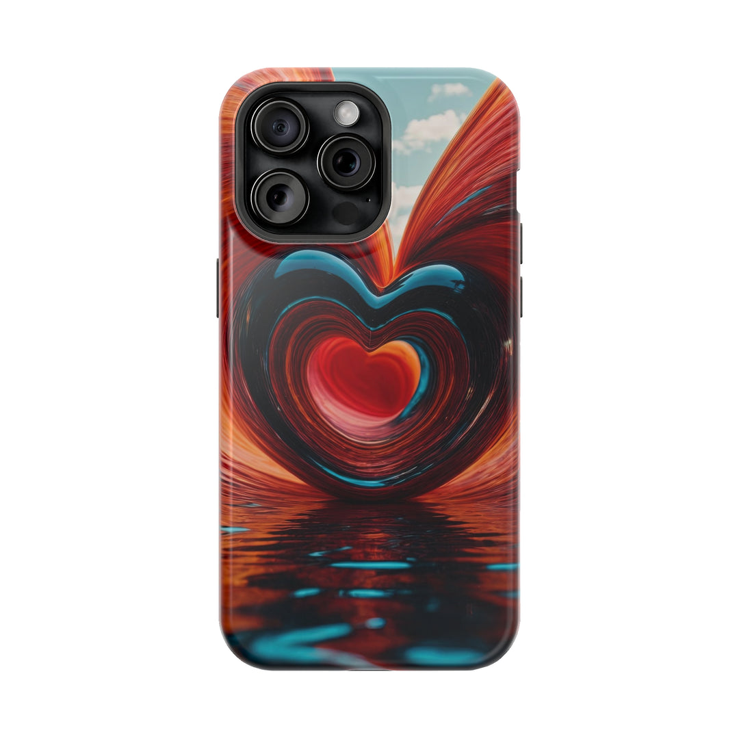 Swirling Heart Reflection - MagSafe Tough Case