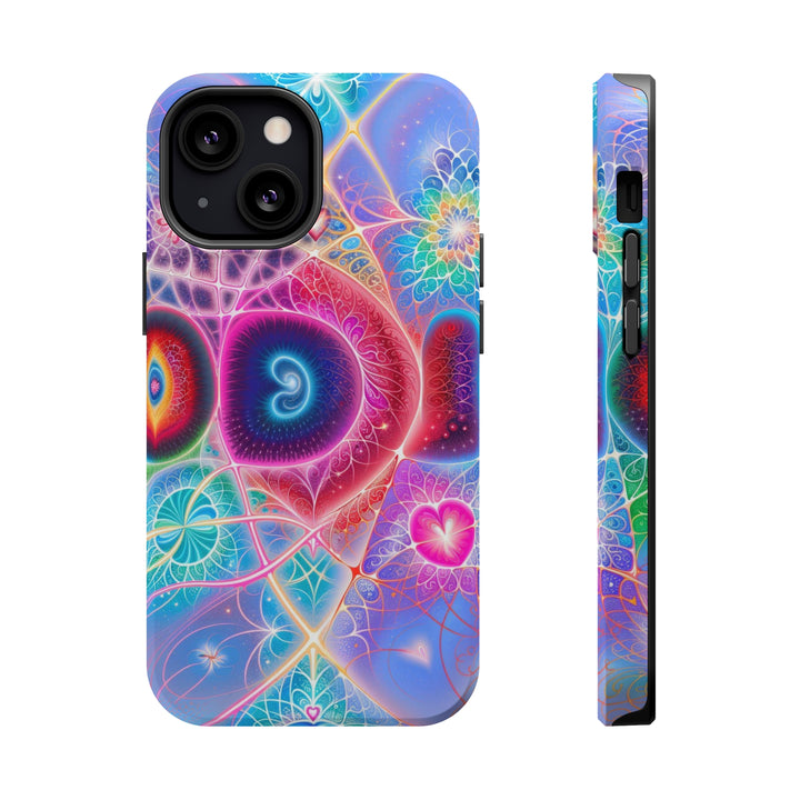 Vibrant Fractal Blossoms - MagSafe Tough Case