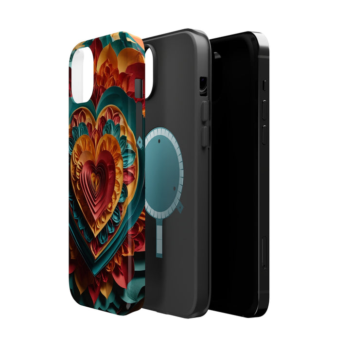 Vibrant Layered Heart - MagSafe Tough Case