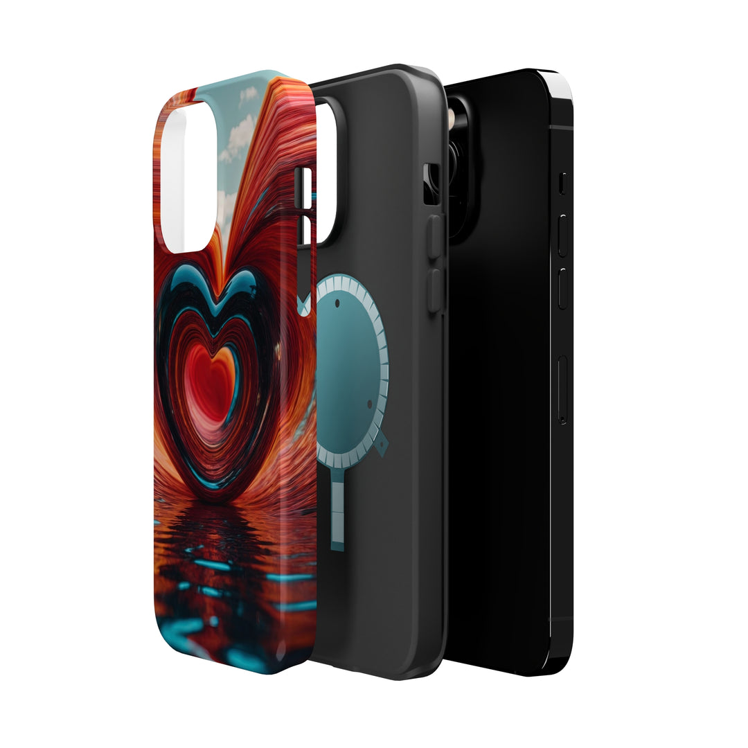 Swirling Heart Reflection - MagSafe Tough Case