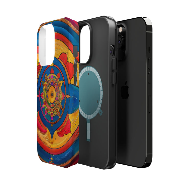 Vibrant Cosmic Spiral - MagSafe Tough Case