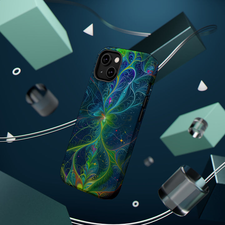 Vibrant Fractal Blossom - MagSafe Tough Case