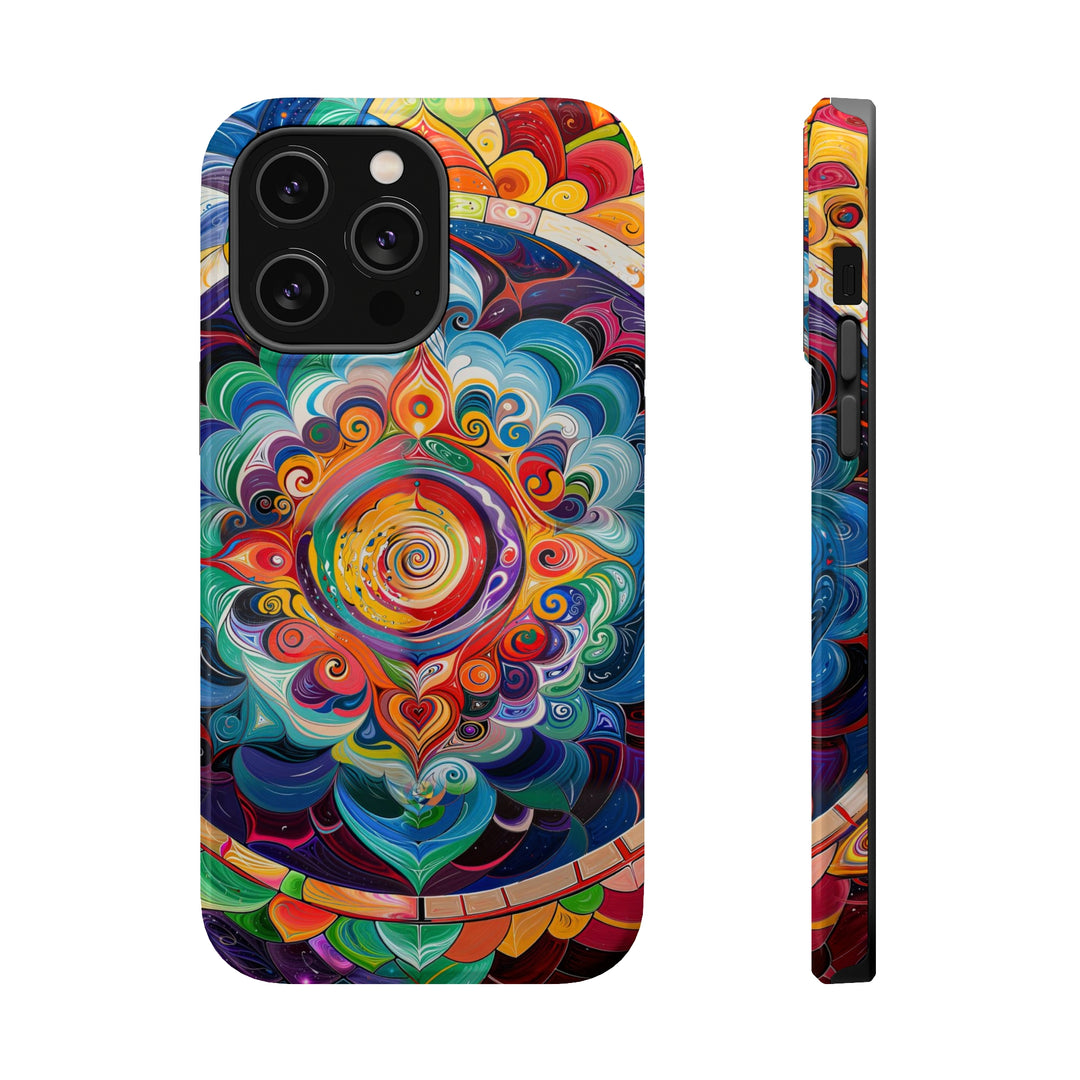 Vibrant Cosmic Mandala - MagSafe Tough Case