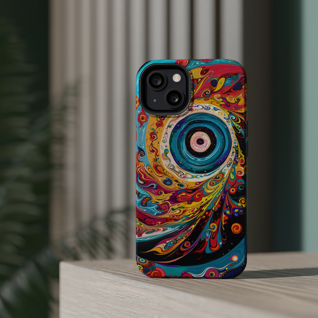 Vibrant Cosmic Swirl - MagSafe Tough Case