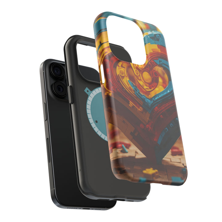 Colorful Heart Construction - MagSafe Tough Case
