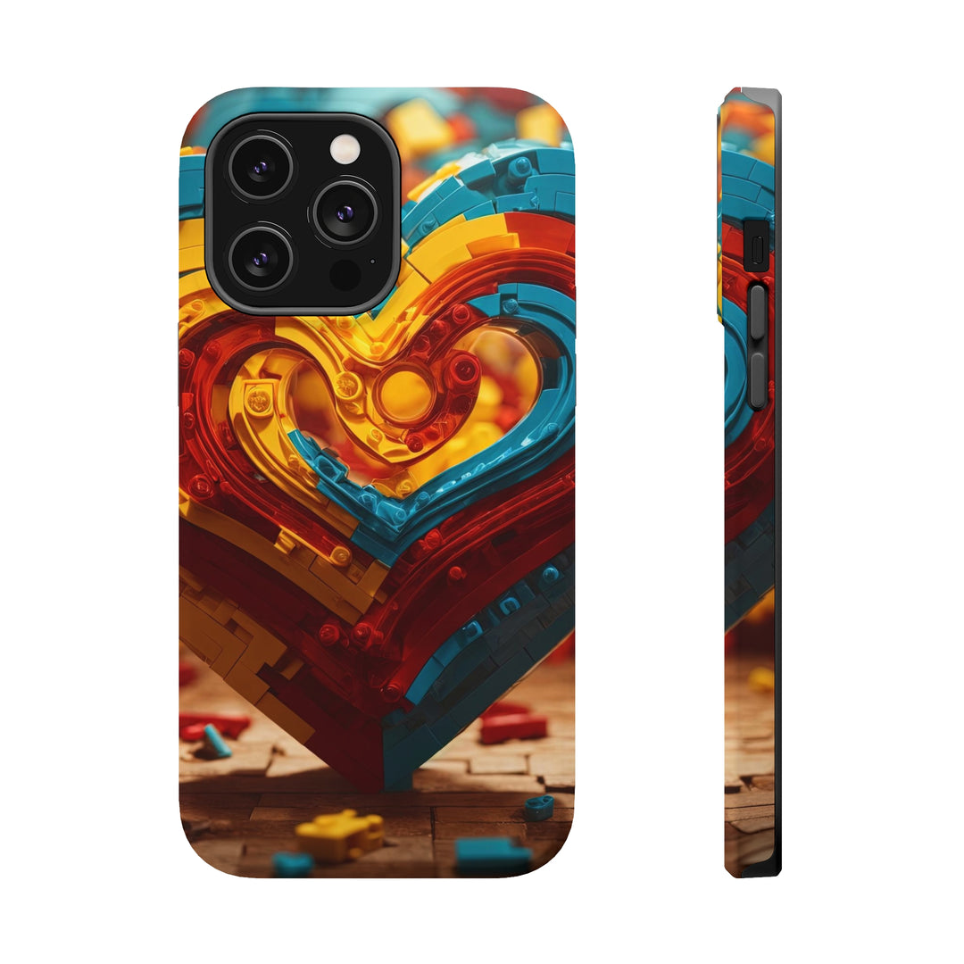 Colorful Heart Construction - MagSafe Tough Case