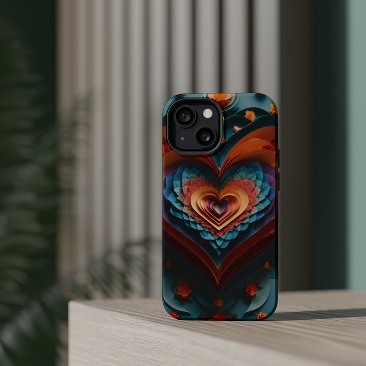 Blooming Heart Layers - MagSafe Tough Case