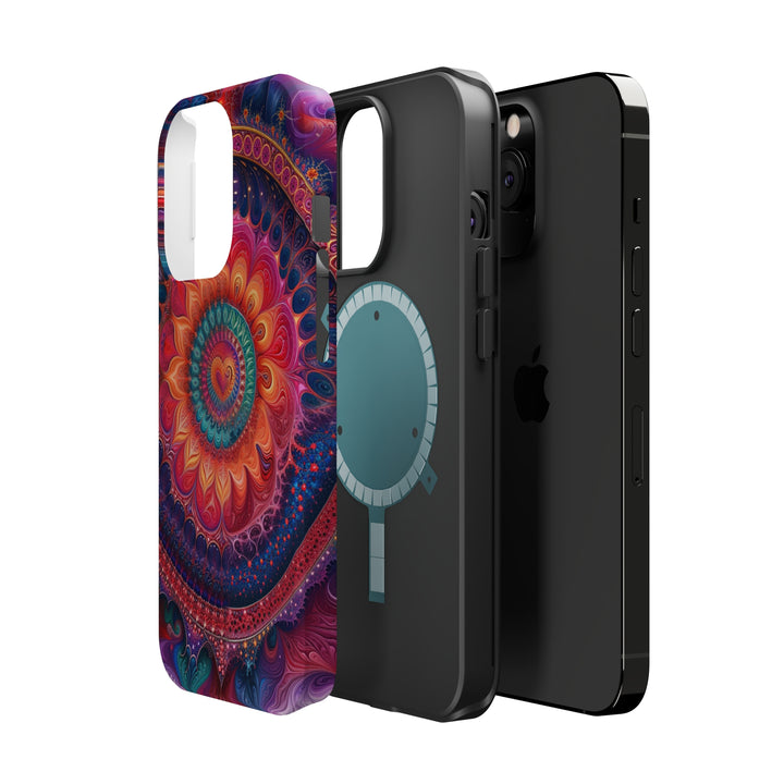 Vibrant Spiral Mandala - MagSafe Tough Case