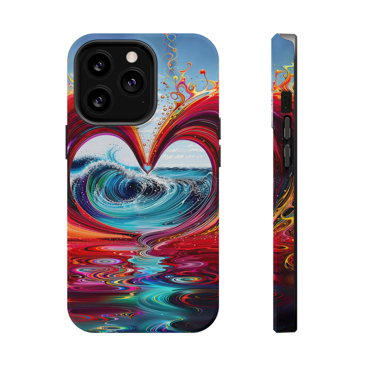 Vibrant Heart Waves - MagSafe Tough Case