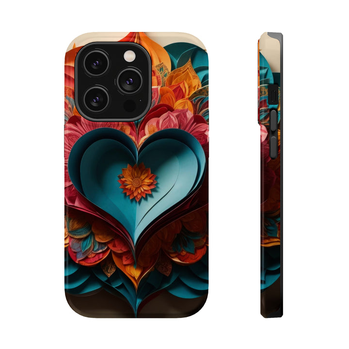 Colorful Heart Blossoms - MagSafe Tough Case