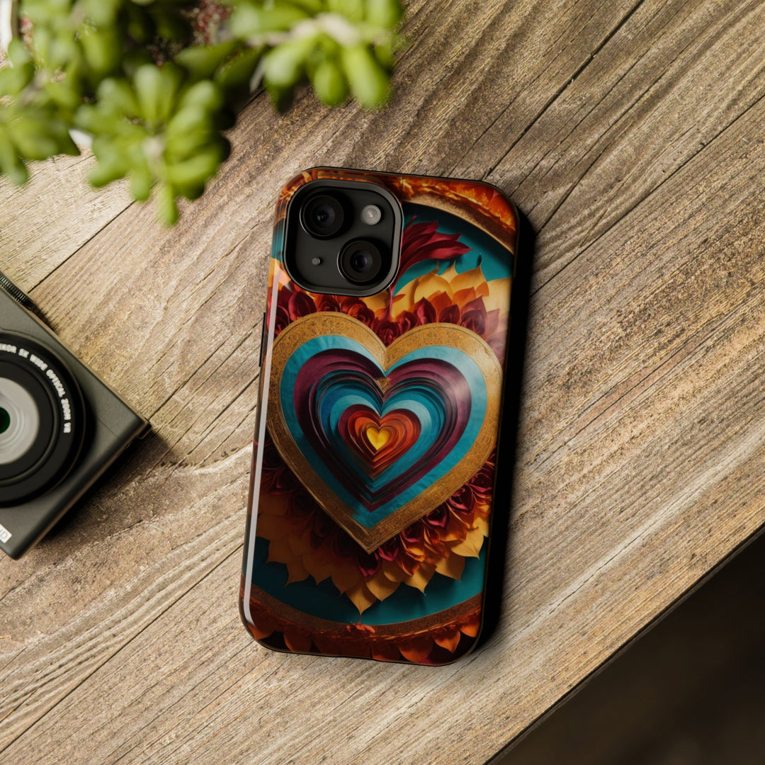 Vibrant Layered Heart - MagSafe Tough Case