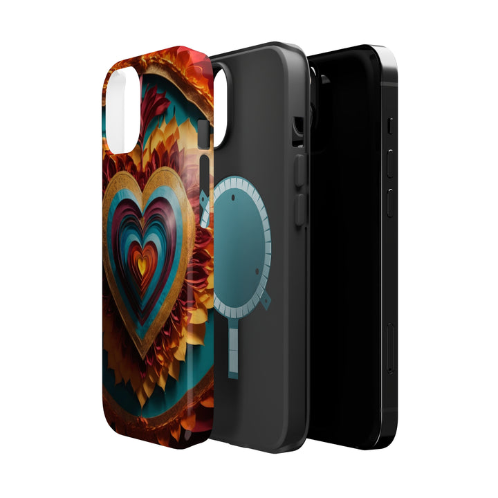 Vibrant Layered Heart - MagSafe Tough Case