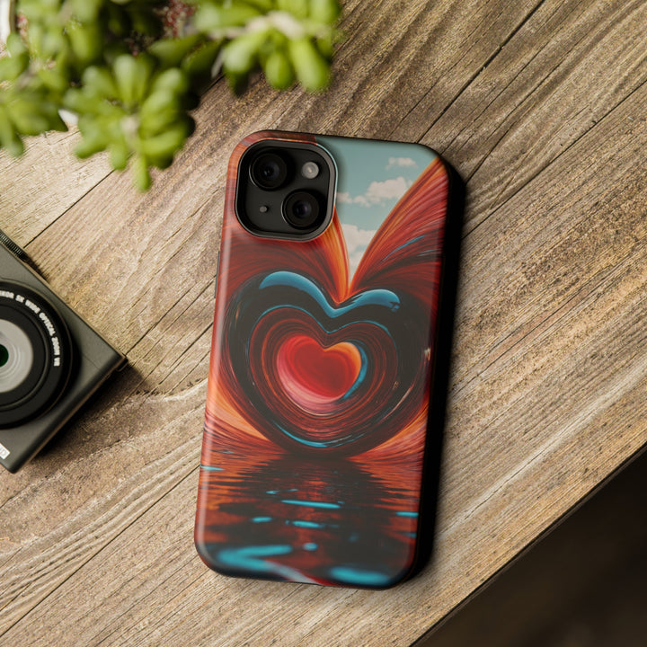 Swirling Heart Reflection - MagSafe Tough Case