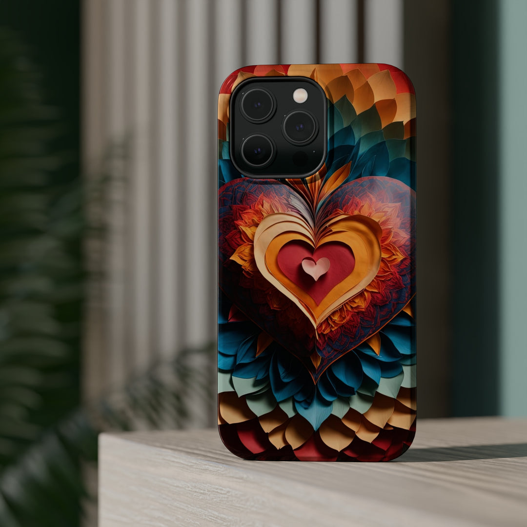 Radiant Heart Bloom - MagSafe Tough Case