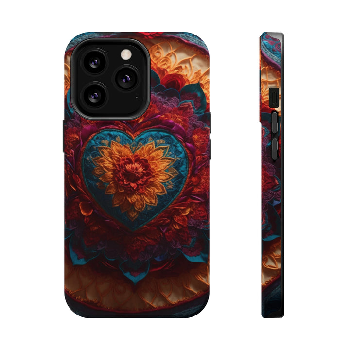 Radiant Floral Mandala - MagSafe Tough Case