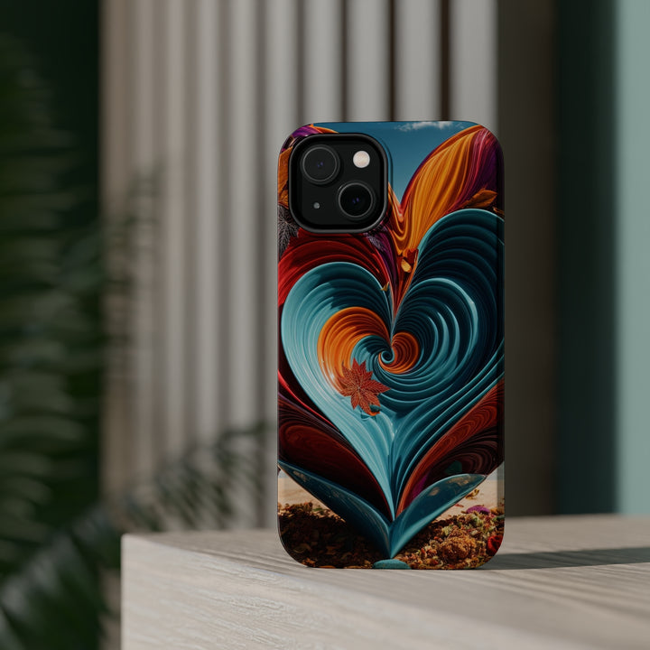 Vibrant Heart Spiral - MagSafe Tough Case