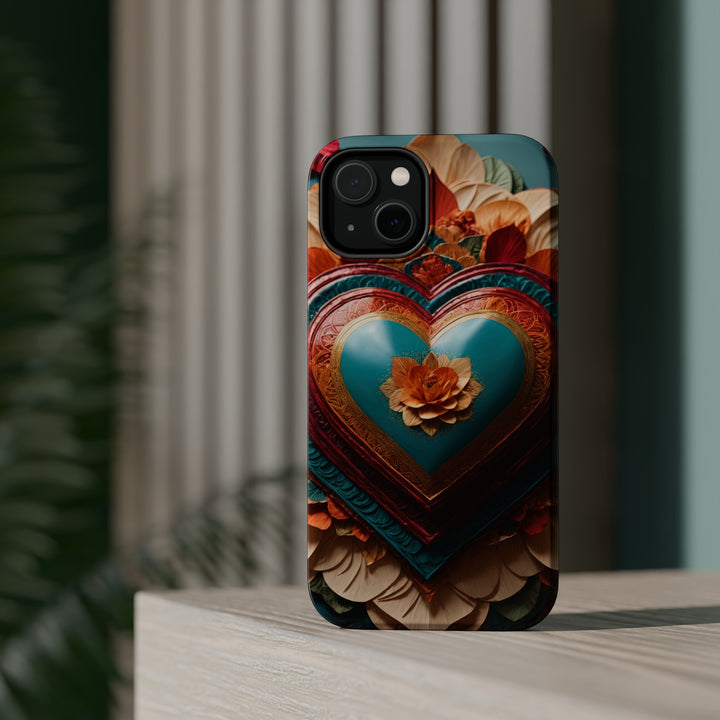 Floral Heart Embrace - MagSafe Tough Case