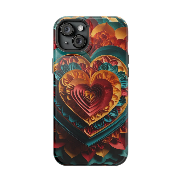 Vibrant Layered Heart - MagSafe Tough Case