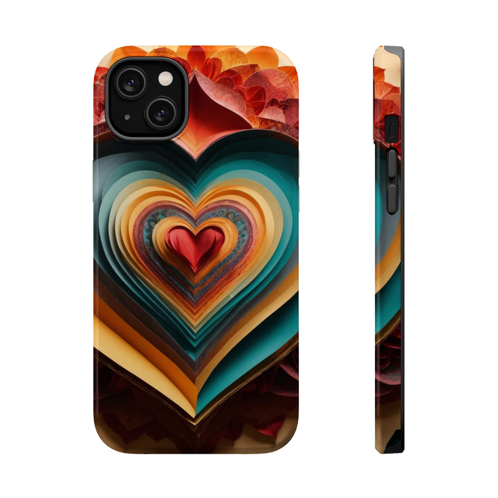 Layered Heart Blossoms - MagSafe Tough Case