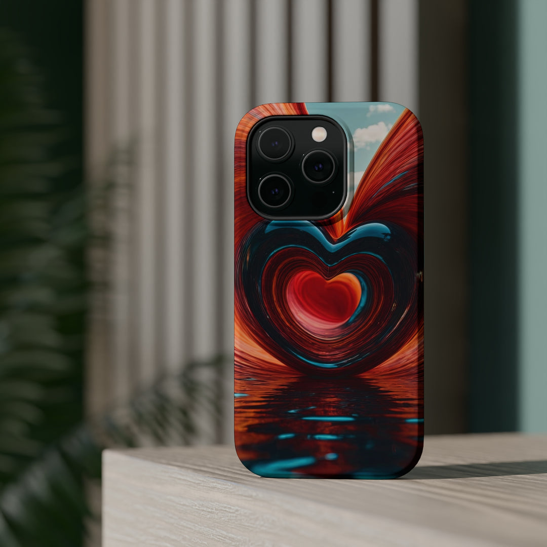 Swirling Heart Reflection - MagSafe Tough Case