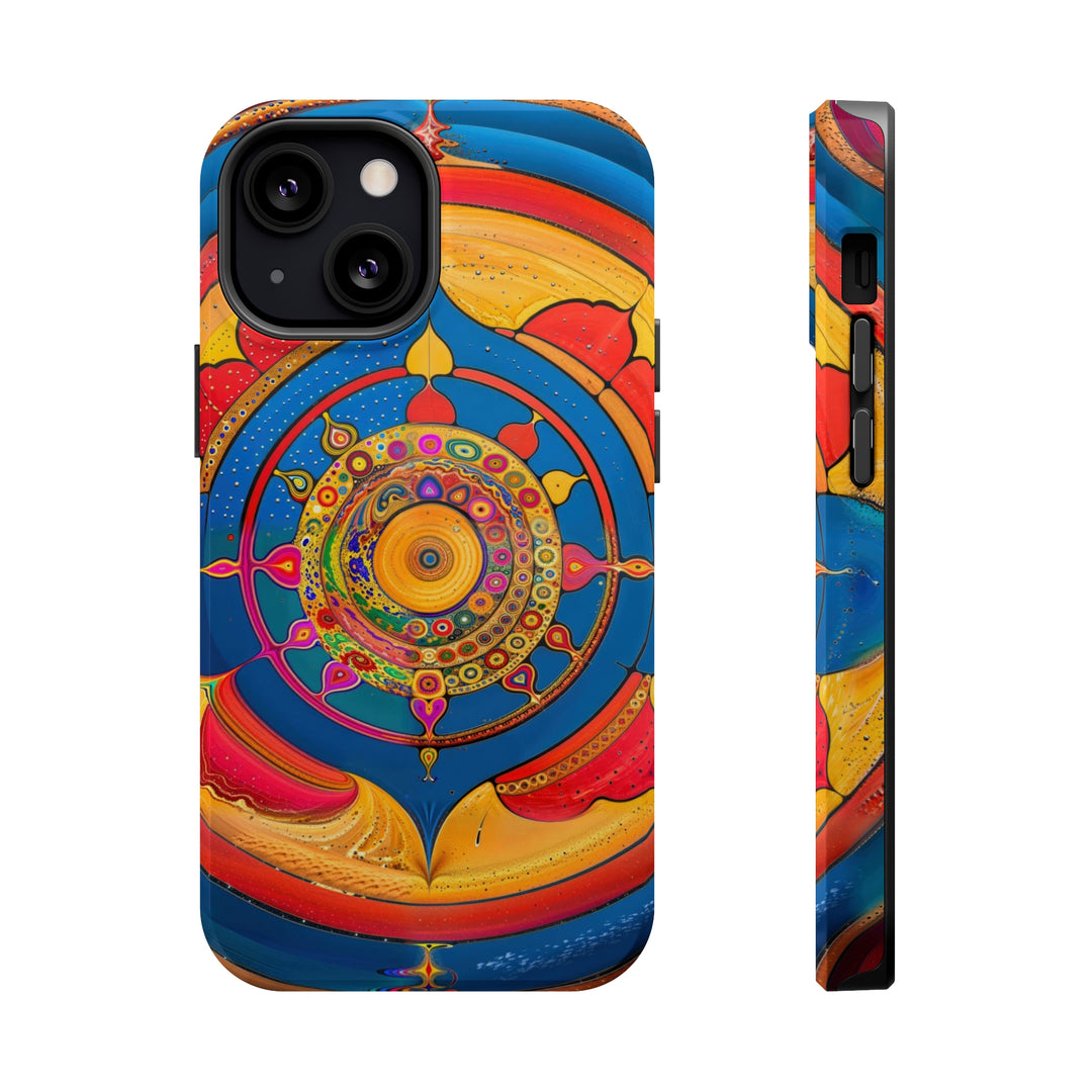 Vibrant Cosmic Spiral - MagSafe Tough Case