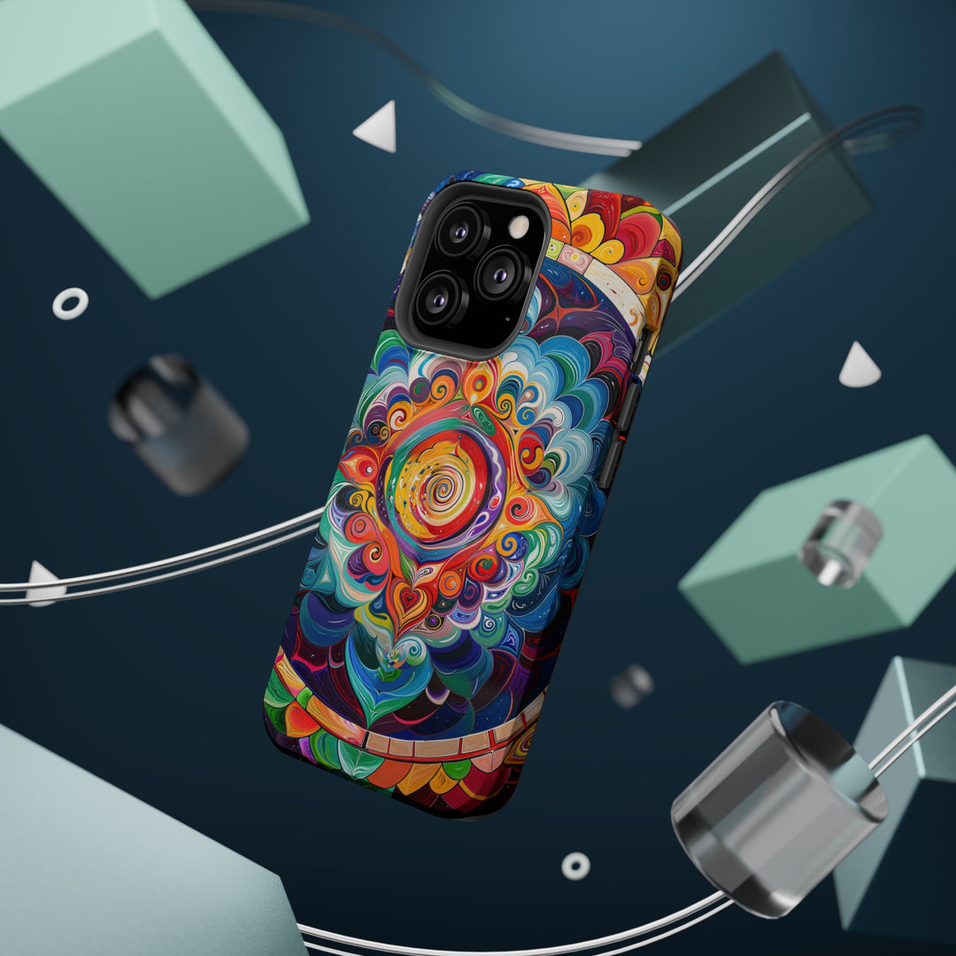 Vibrant Cosmic Mandala - MagSafe Tough Case