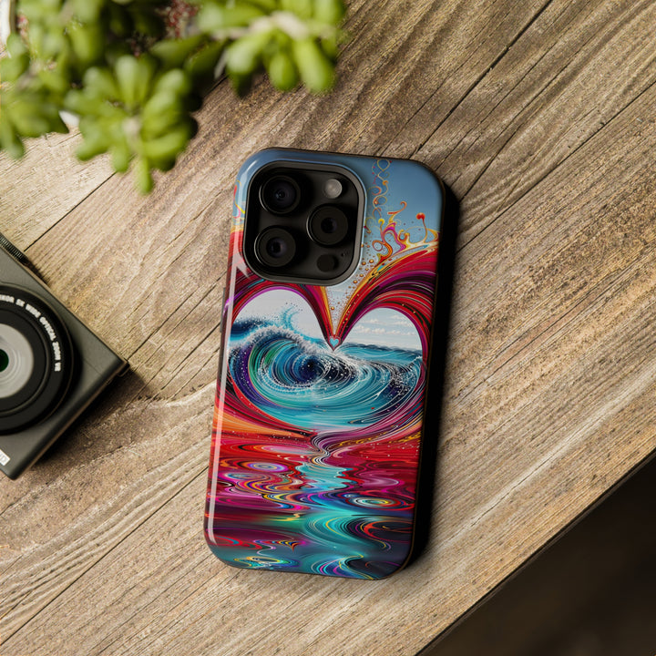 Vibrant Heart Waves - MagSafe Tough Case