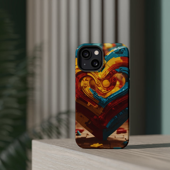Colorful Heart Construction - MagSafe Tough Case