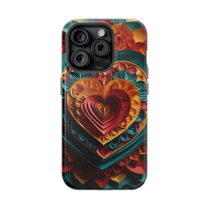 Vibrant Layered Heart - MagSafe Tough Case