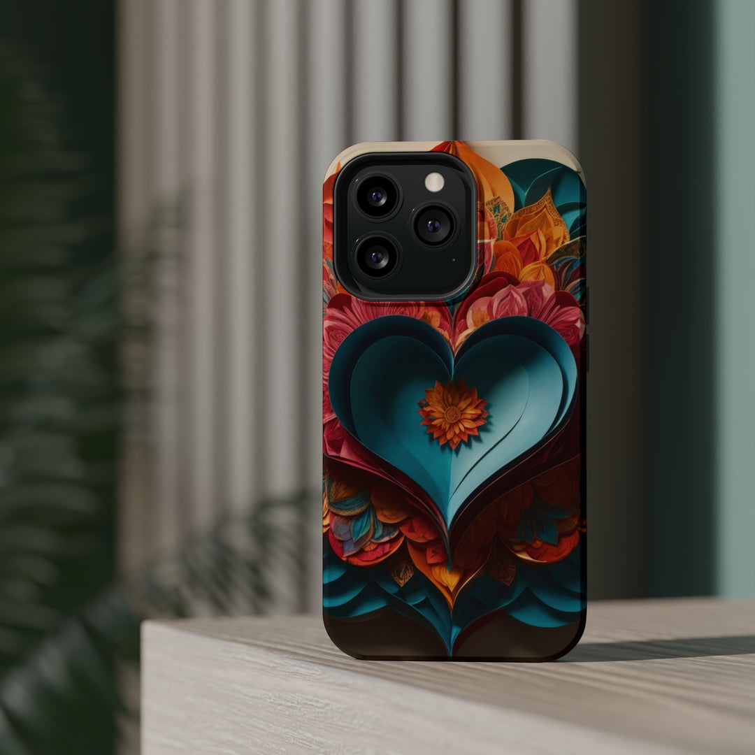 Colorful Heart Blossoms - MagSafe Tough Case