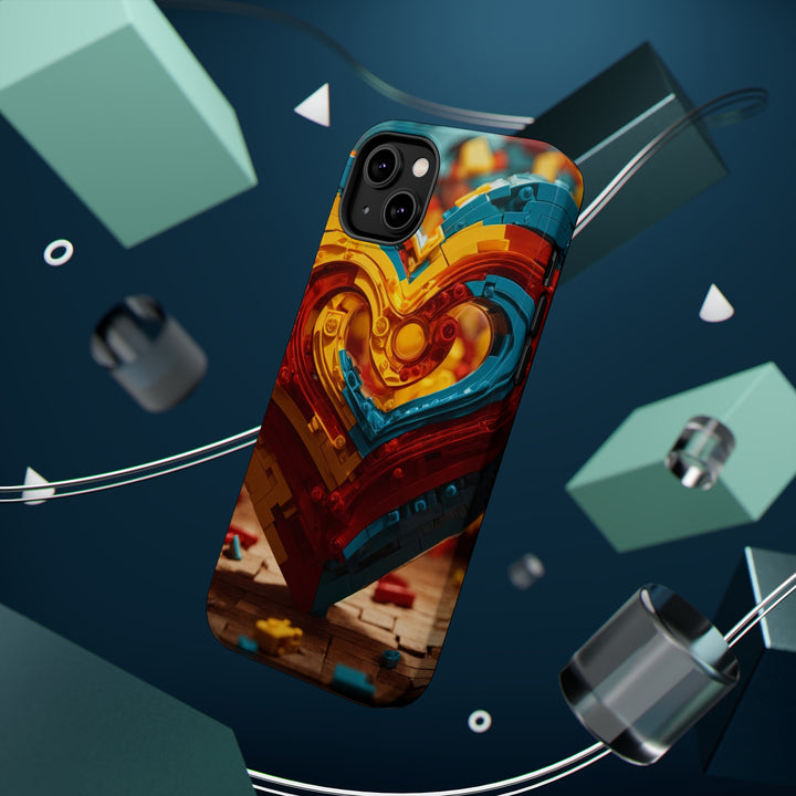 Colorful Heart Construction - MagSafe Tough Case
