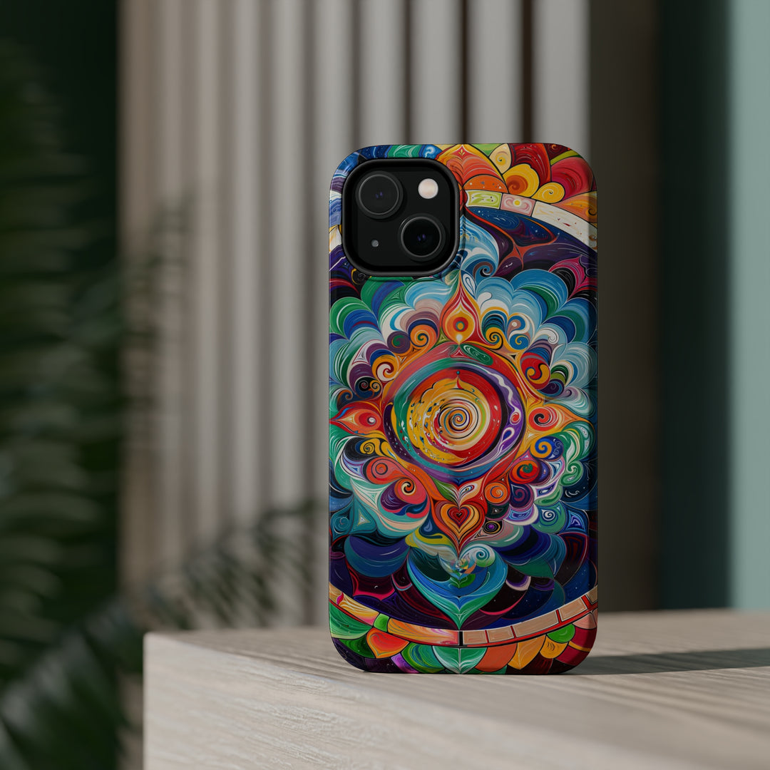 Vibrant Cosmic Mandala - MagSafe Tough Case