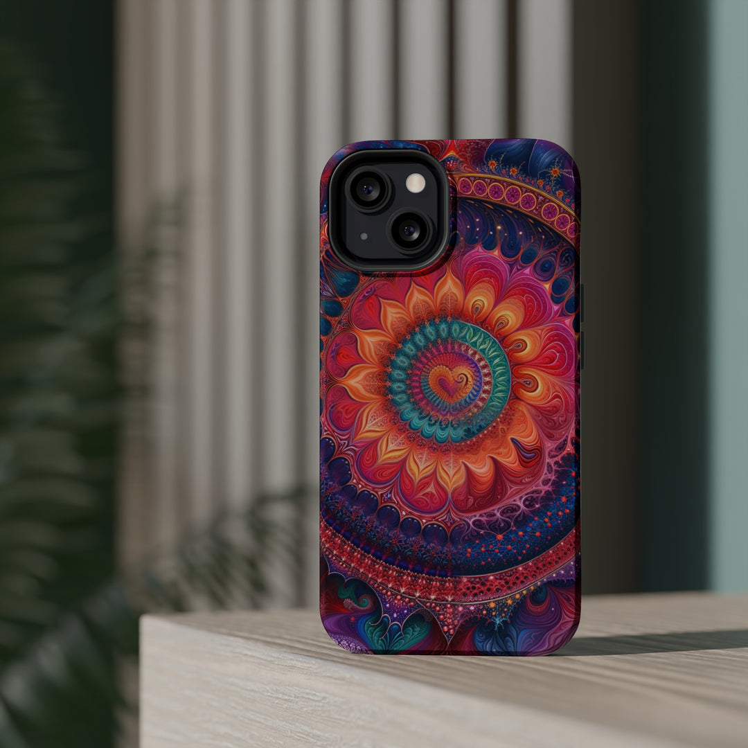 Vibrant Spiral Mandala - MagSafe Tough Case