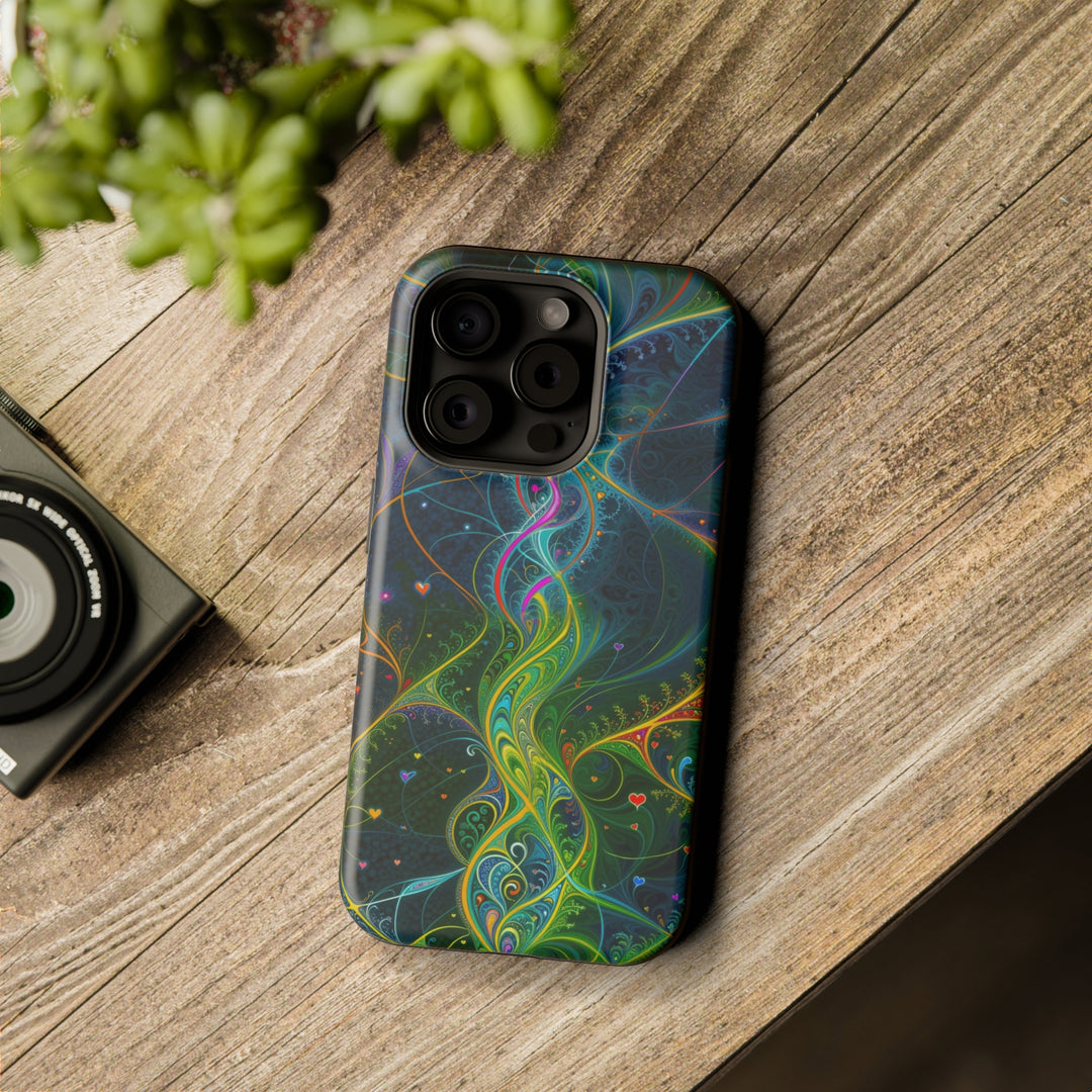 Vibrant Ethereal Swirls - MagSafe Tough Case