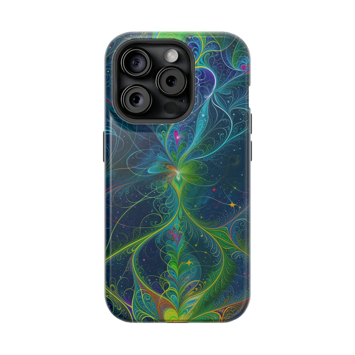 Vibrant Fractal Blossom - MagSafe Tough Case