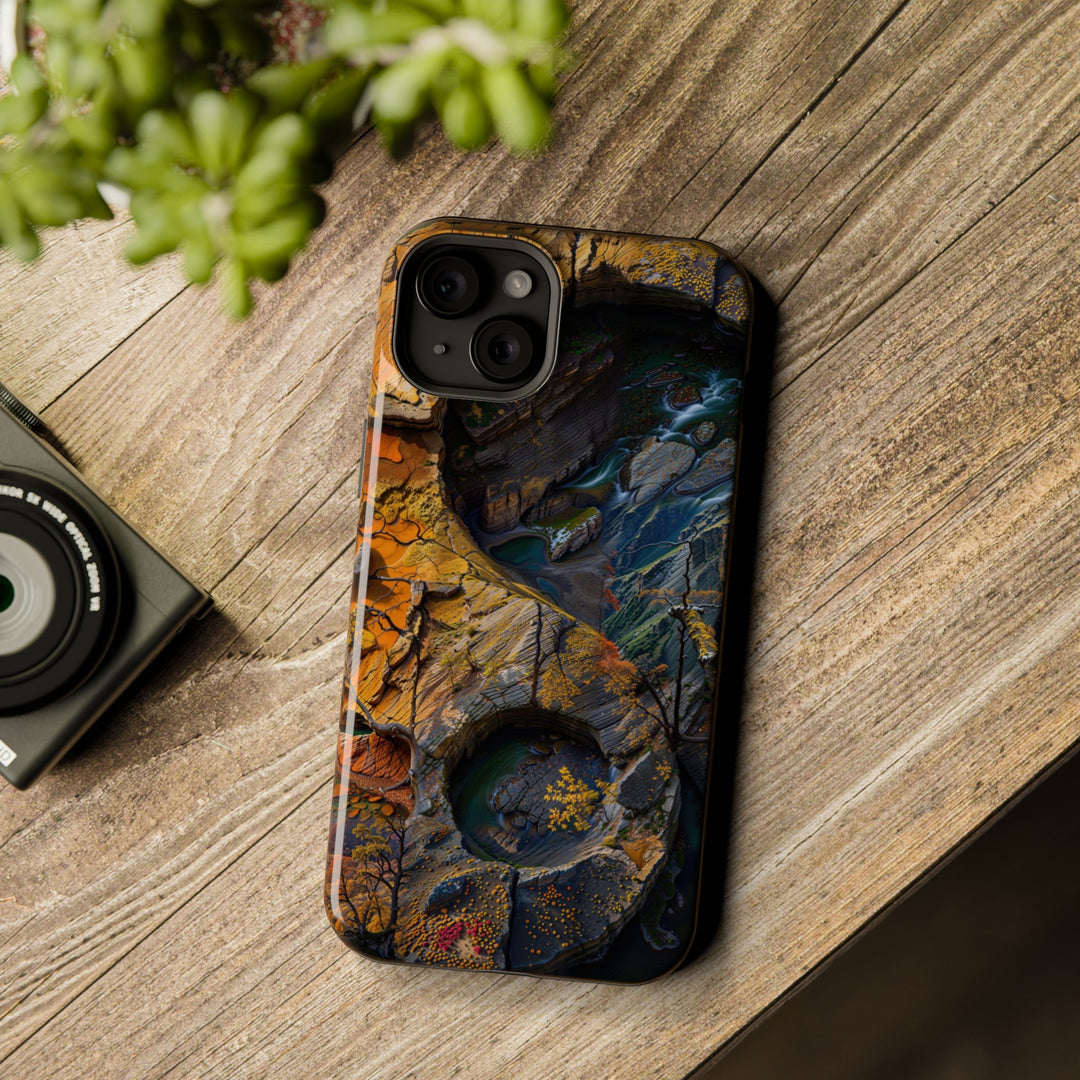 Autumn Geometric Contrast - MagSafe Tough Case