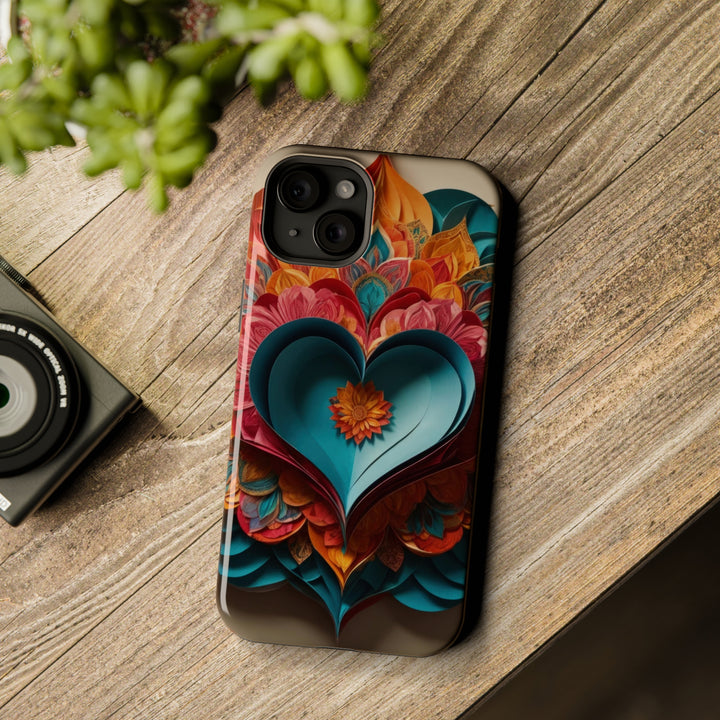 Colorful Heart Blossoms - MagSafe Tough Case