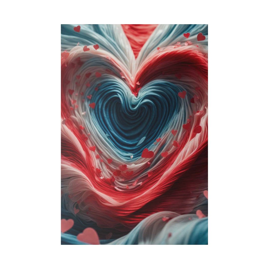 Swirling Heart Embrace - Matte Canvas