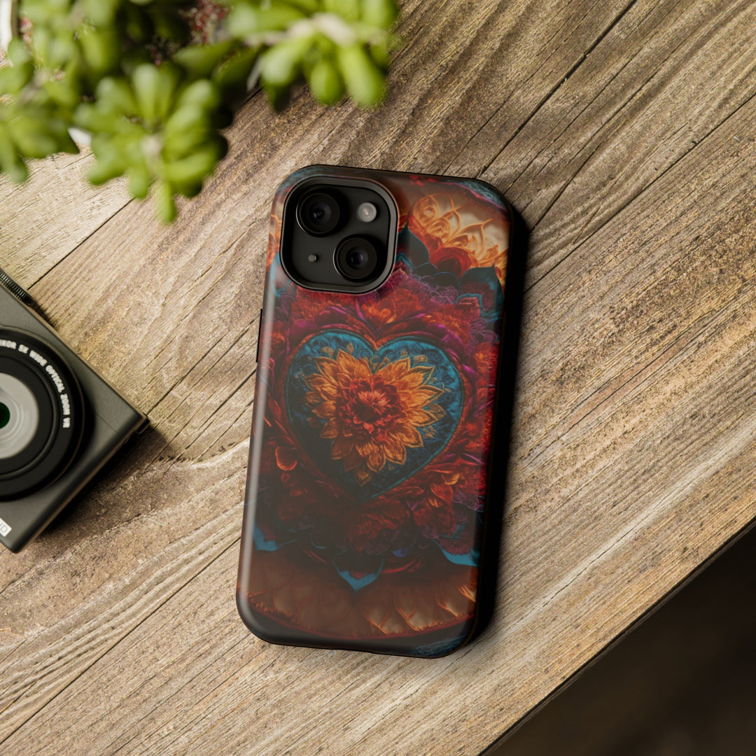 Radiant Floral Mandala - MagSafe Tough Case