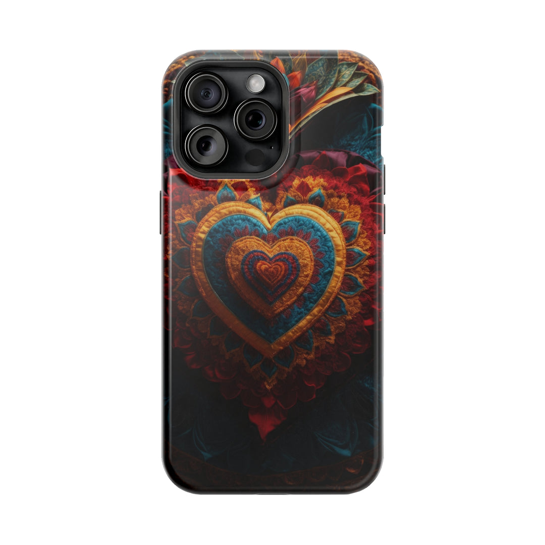 Floral Heart Tapestry - MagSafe Tough Case