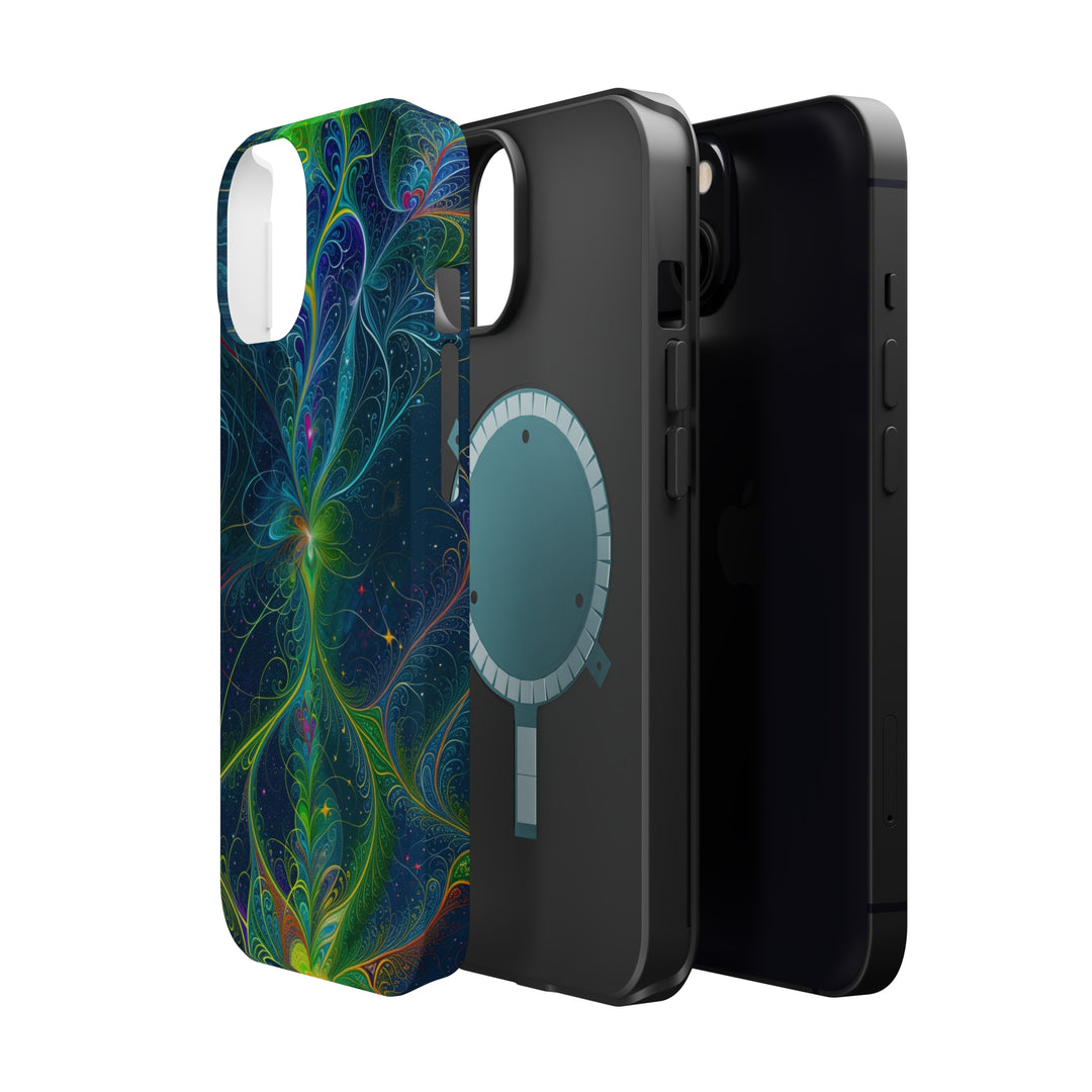 Vibrant Fractal Blossom - MagSafe Tough Case