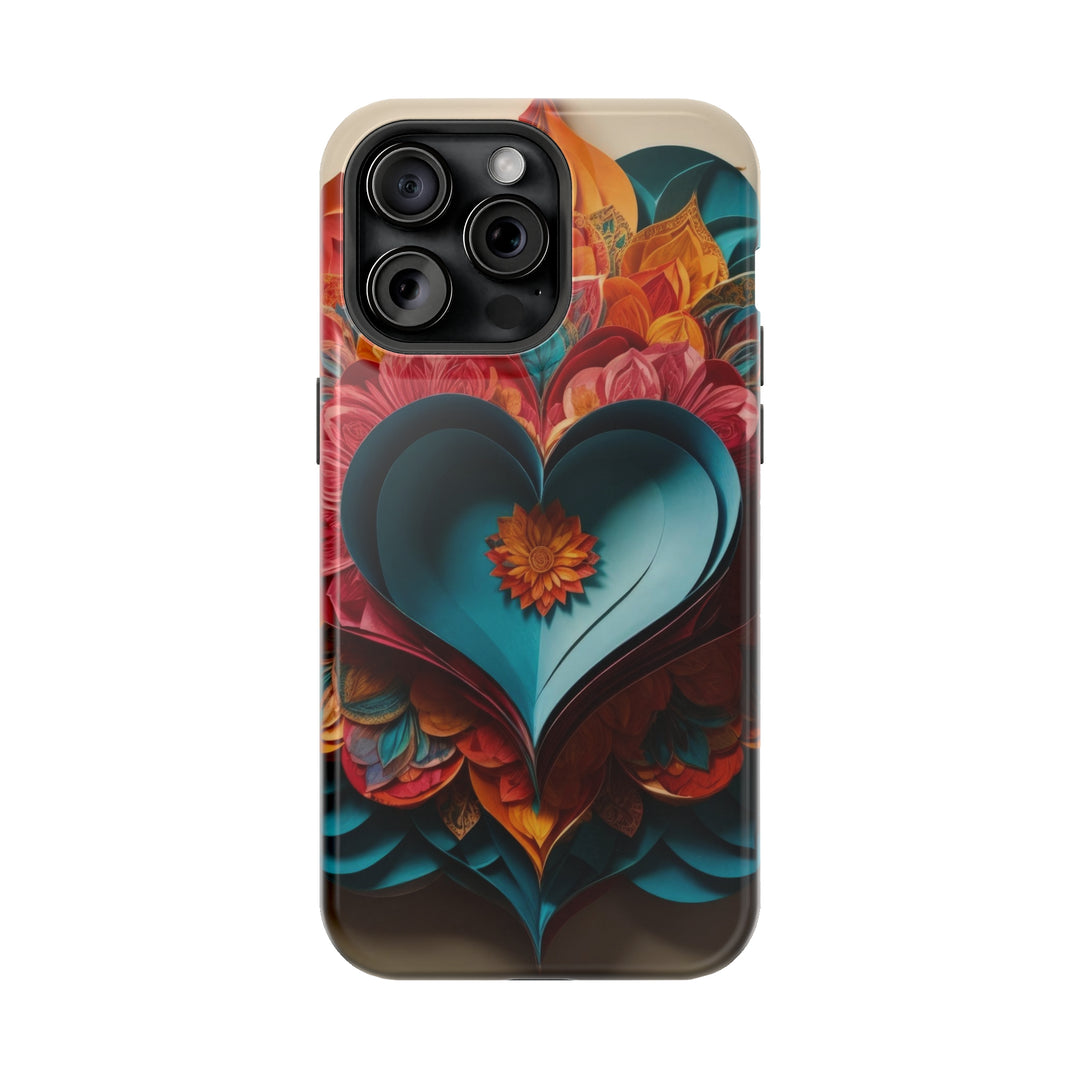 Colorful Heart Blossoms - MagSafe Tough Case