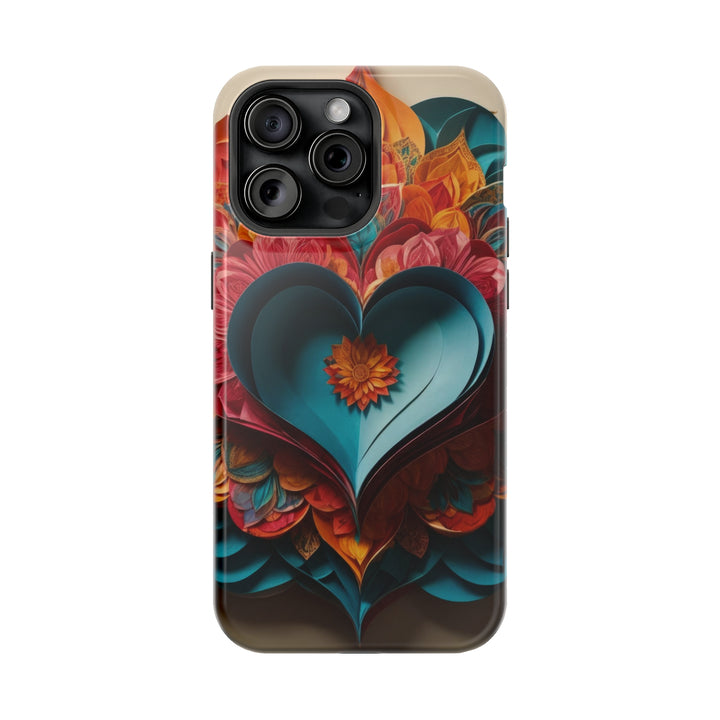 Colorful Heart Blossoms - MagSafe Tough Case