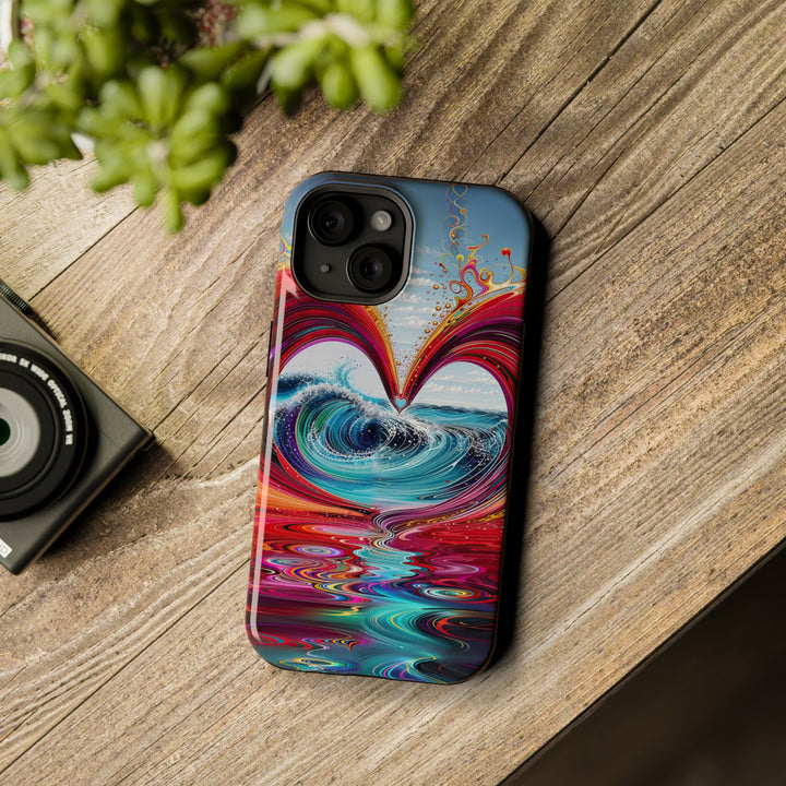 Vibrant Heart Waves - MagSafe Tough Case