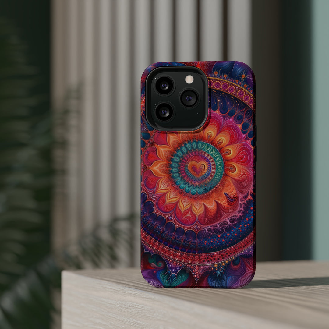 Vibrant Spiral Mandala - MagSafe Tough Case