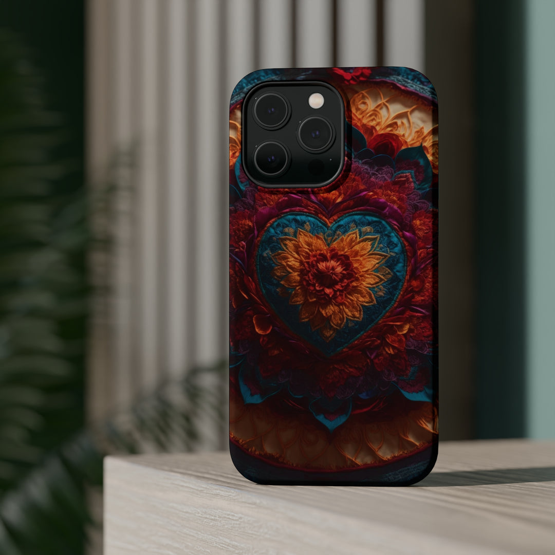 Radiant Floral Mandala - MagSafe Tough Case