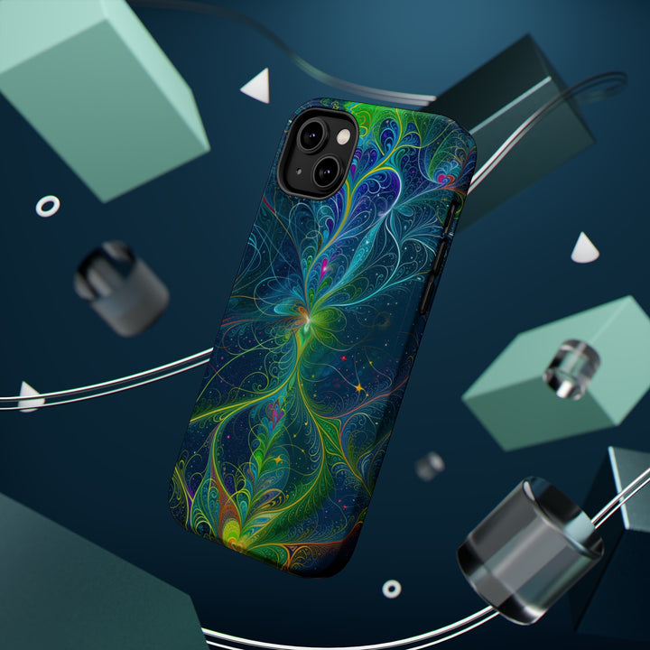 Vibrant Fractal Blossom - MagSafe Tough Case